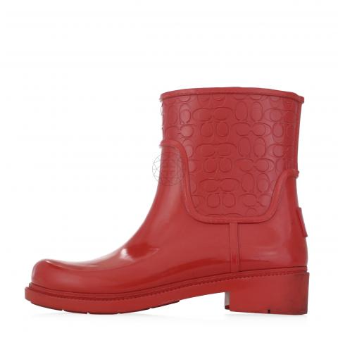 Red store coach boots